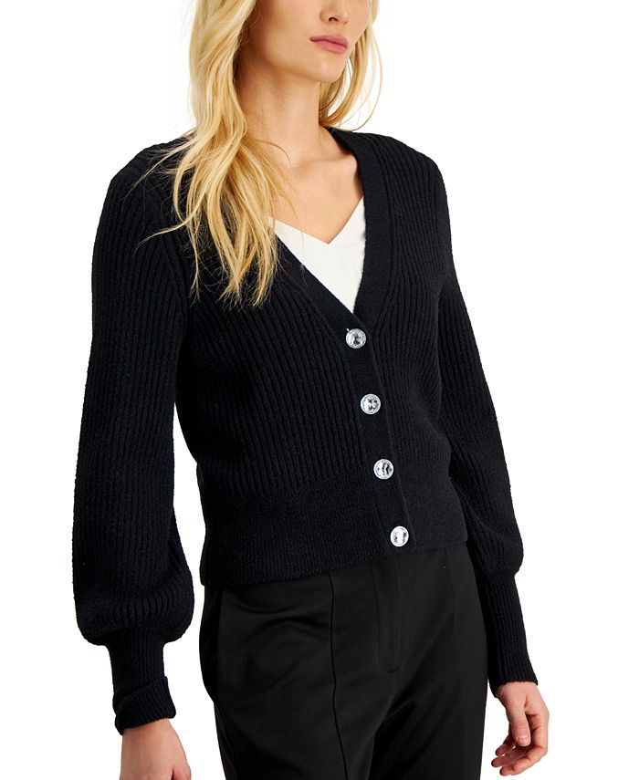 Buttoned long cardigan - Woman