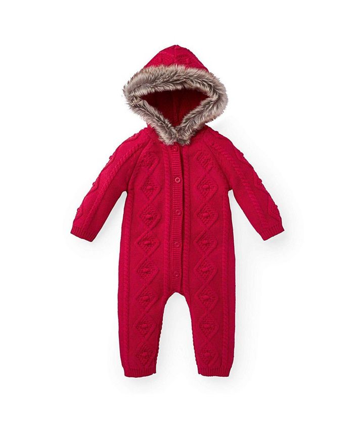 Hope & Henry Baby Plush Hooded One Piece - Macy's