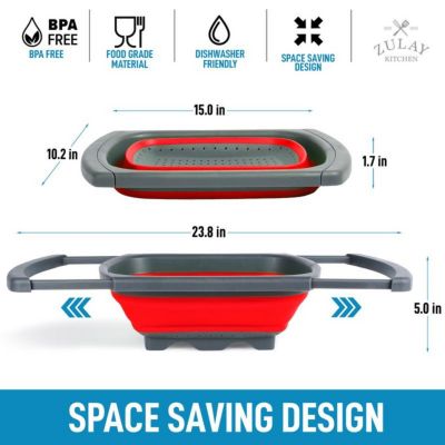 Collapsible Colander With Extendable Handles