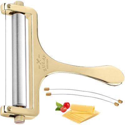 Heavy Duty Adjustable Cheese Slicer with 2 Extra Wires