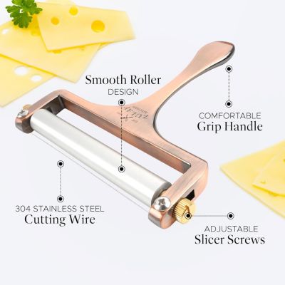 Heavy Duty Adjustable Cheese Slicer with 2 Extra Wires