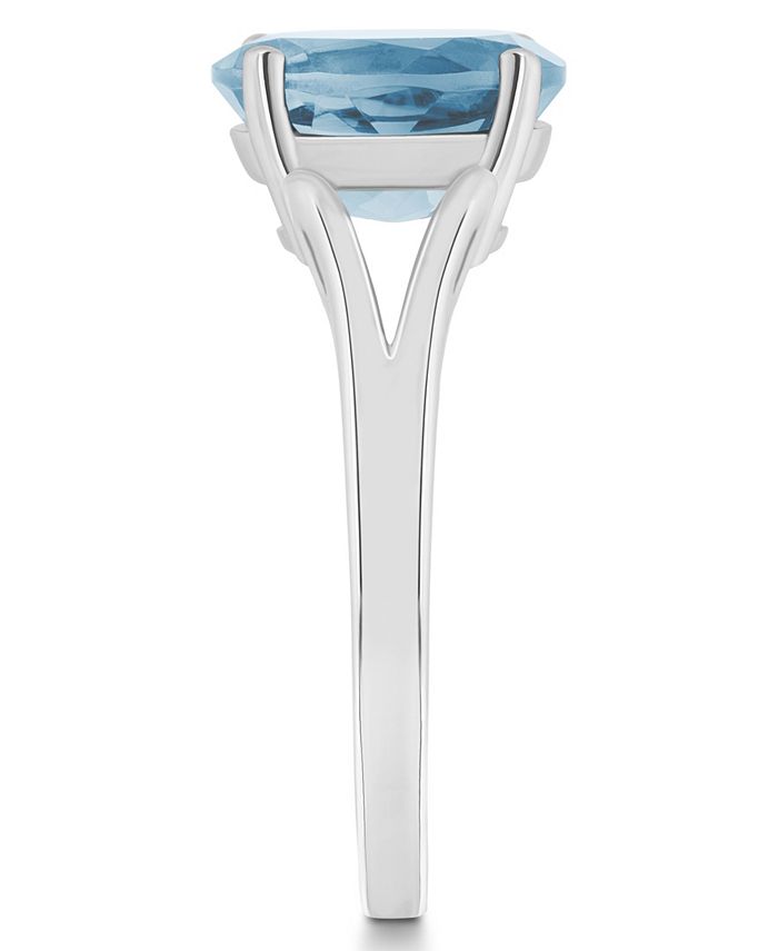 Macy's Women's Sky Blue Topaz (3-3/5 ct.t.w.) Ring in Sterling Silver ...