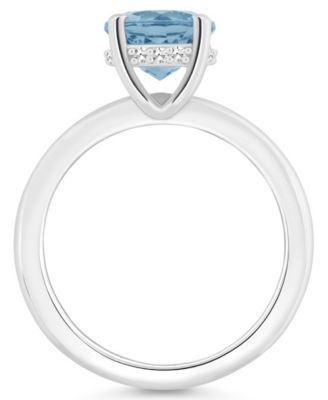 Women's Sky Blue Topaz (2-2/5 ct.t.w.) and Diamond Accent Ring in Sterling Silver