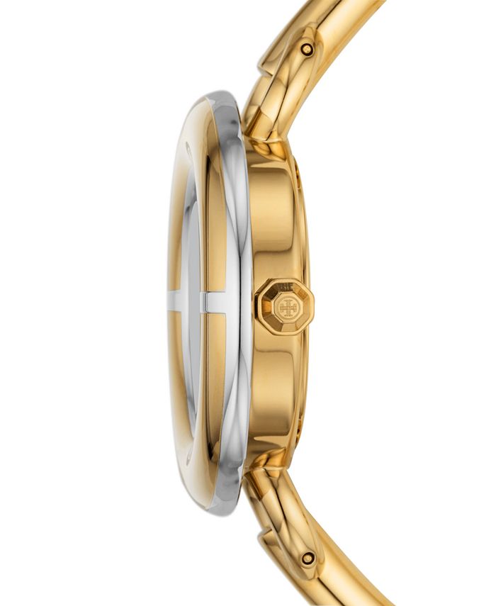 Tory Burch Women's The Miller Gold-Tone Stainless Steel Bracelet Watch ...
