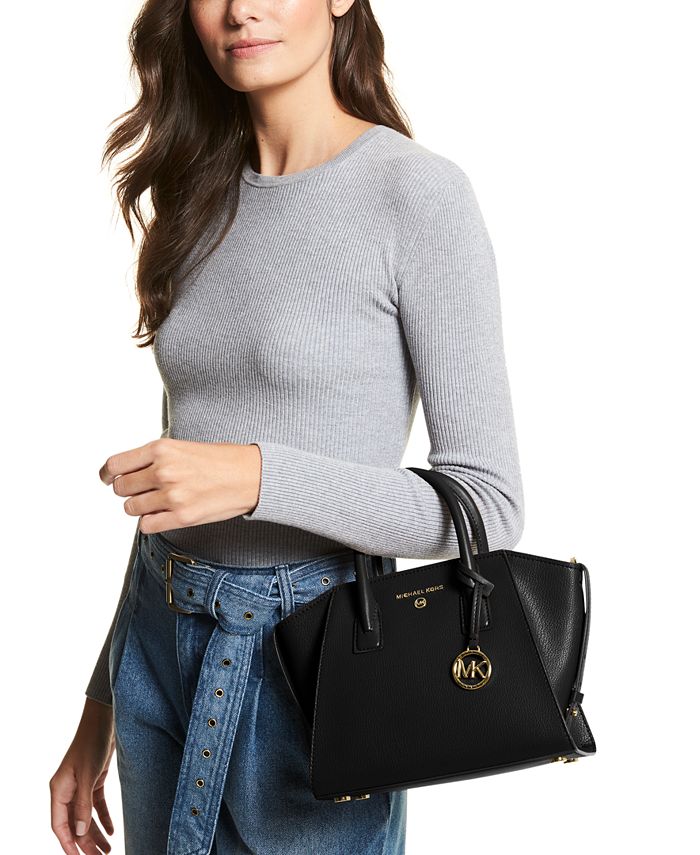Michael Kors Leather Avril Small Top Zip Satchel & Reviews Handbags