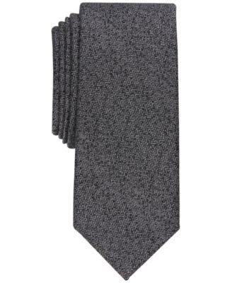 Alfani - Men's Slim Herringbone Tie