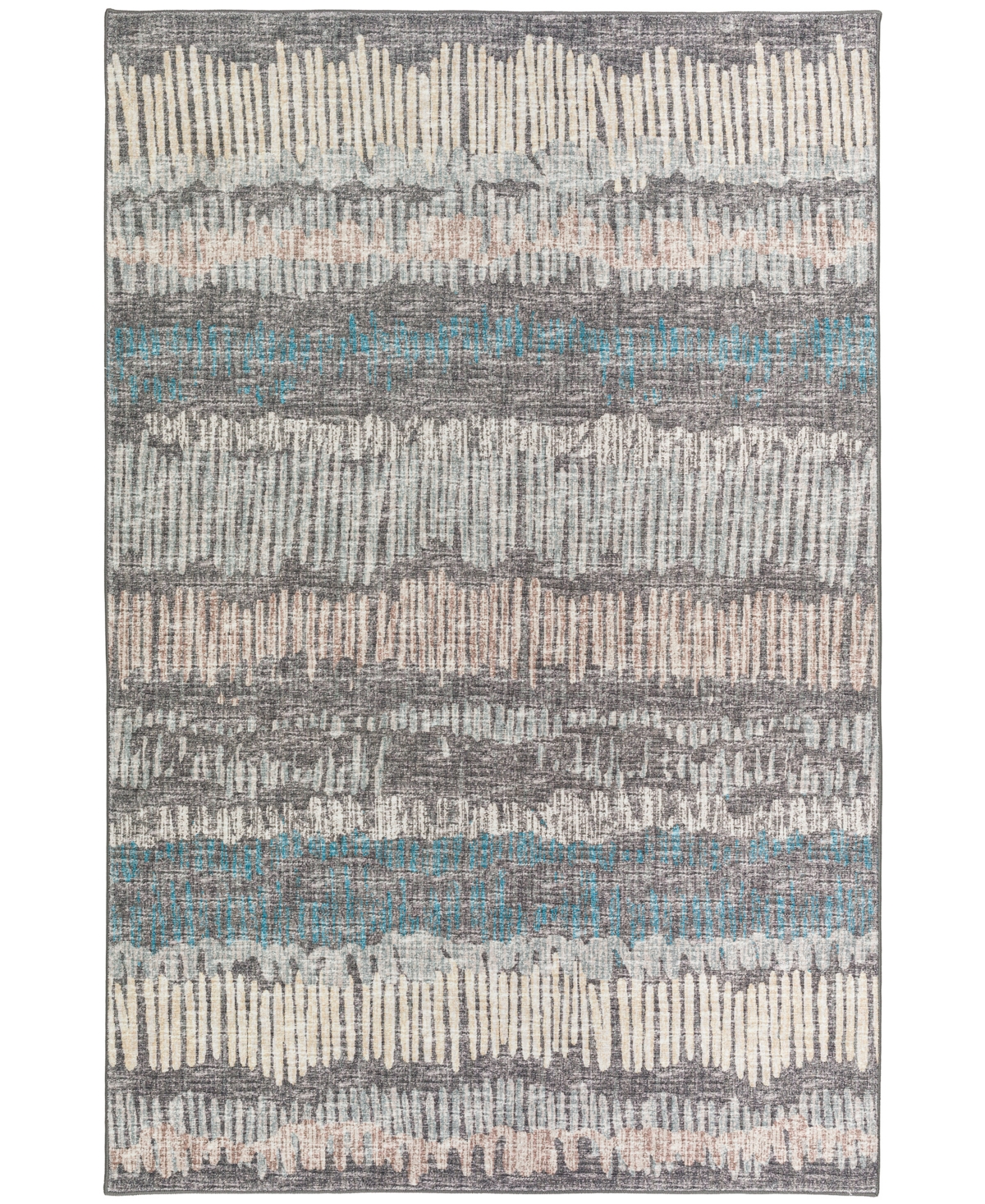 D Style Briggs Brg-4 8' x 10' Area Rug - Charcoal