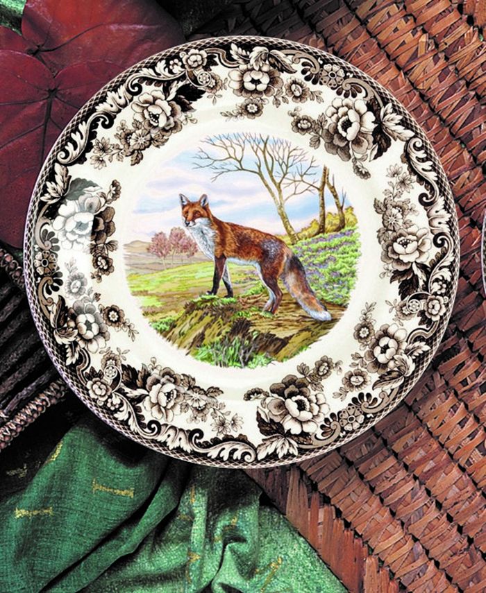 Spode Woodland Red Fox Dinner Plate - Macy's