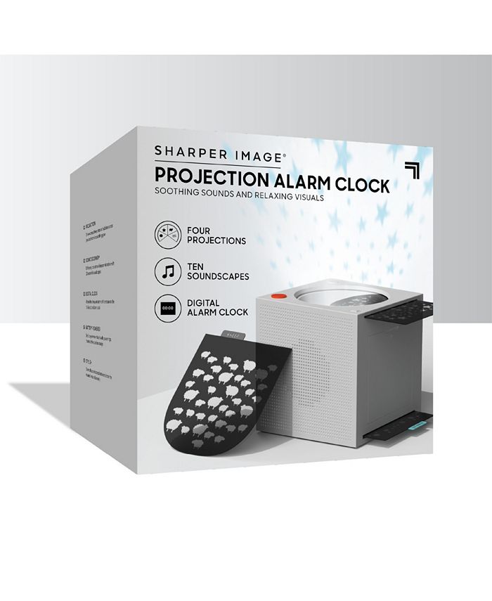 Sharper Image CLOSEOUT! Projection Alarm Clock with Soothing Sounds and