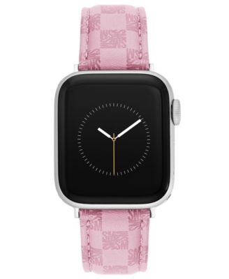 Women's Pink Faux Leather Band designed for Apple Watch&reg; 42mm (Series 10) & 38/40/41mm