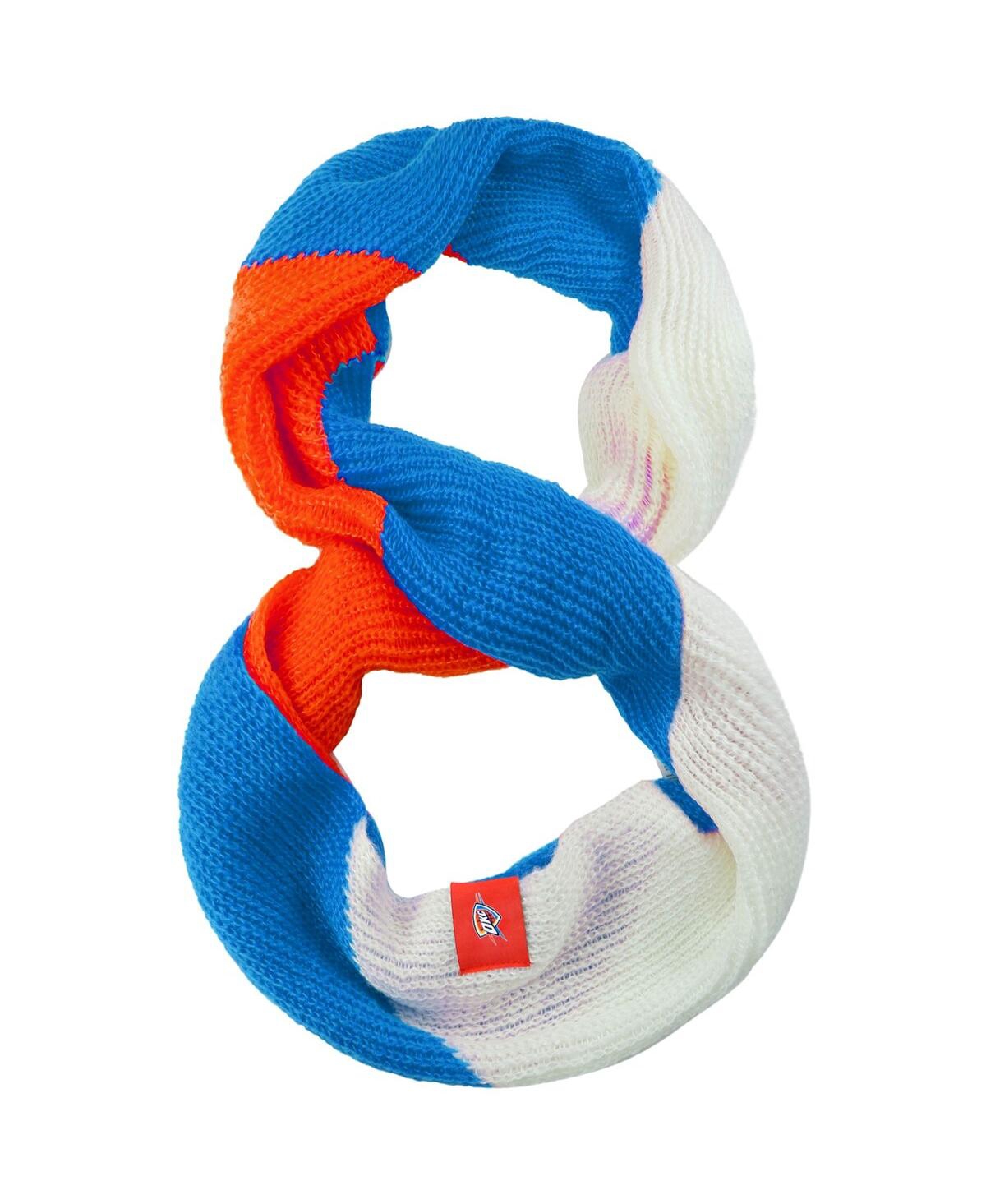 Foco Women's Oklahoma City Thunder Color Block Knit Infinity Scarf In Multi