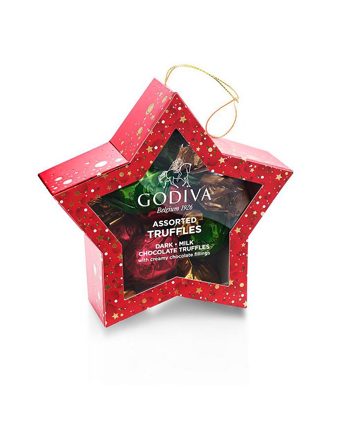 Godiva Ornament Star Chocolate Gift Box, 10 Piece Set Macy's