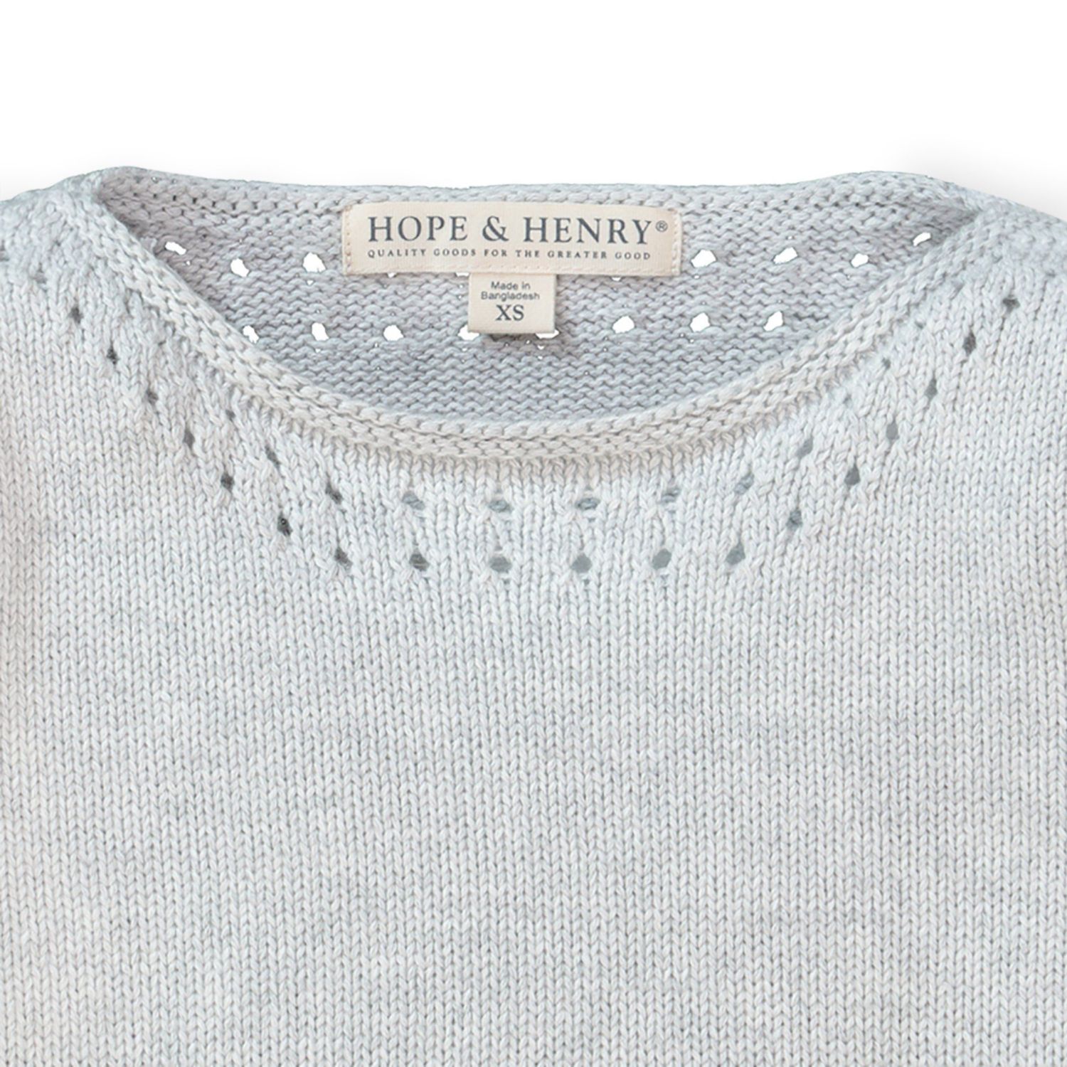 Baby Girls Hope and Henry Pointelle Detail Sweater