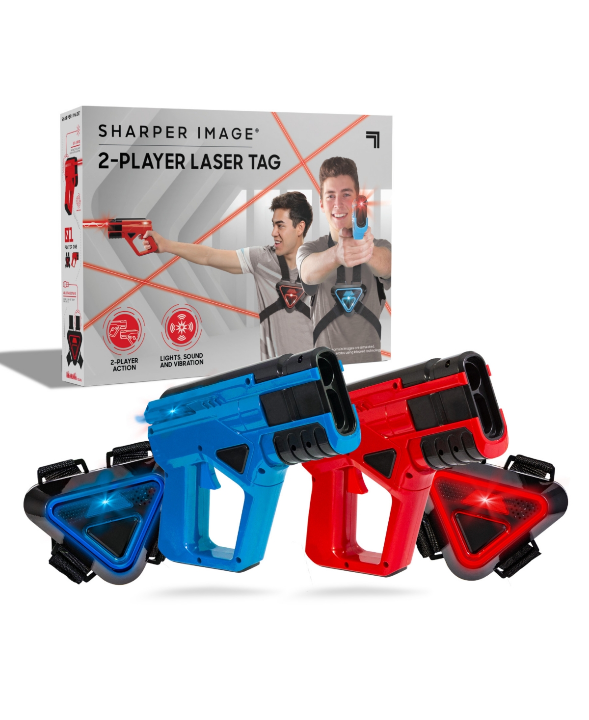 Sharper Image Kids' Two Player Toy Laser Tag Set In Blue