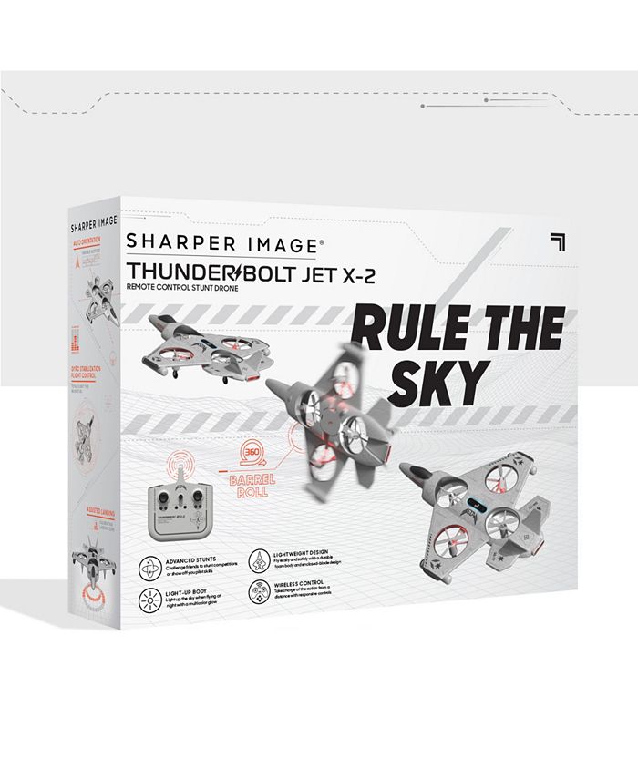 Sharper Image Toy RC Thunderbolt Jet X 2 Stunt Drone Set, 7 Piece Macy's