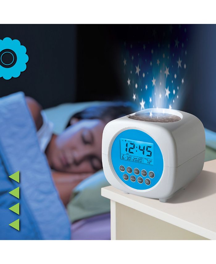 Discovery Kids Moon & Stars Projection Alarm Clock & Sound Machine Macy's