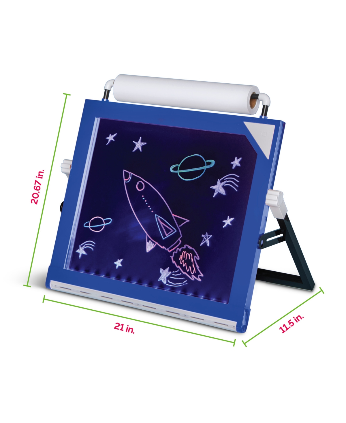 Shop Geoffrey's Toy Box Kid's Art Tabletop 3 In 1 Led Easel Set, Created For Macy's In Red