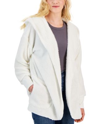 Crave Fame Juniors' Cozy Open-Front Hoodie Cardigan Macy's