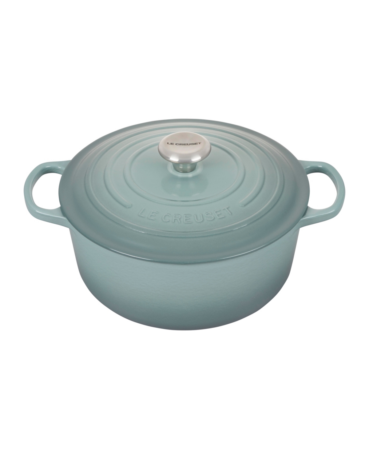 Le Creuset Signature Enameled Cast Iron 5.5 Qt. Round Dutch Oven In Sea Salt
