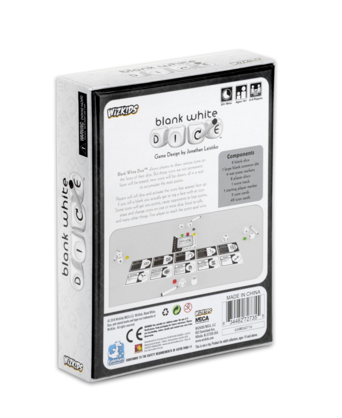 Wizkids Games Blank White Dice Game In Multi