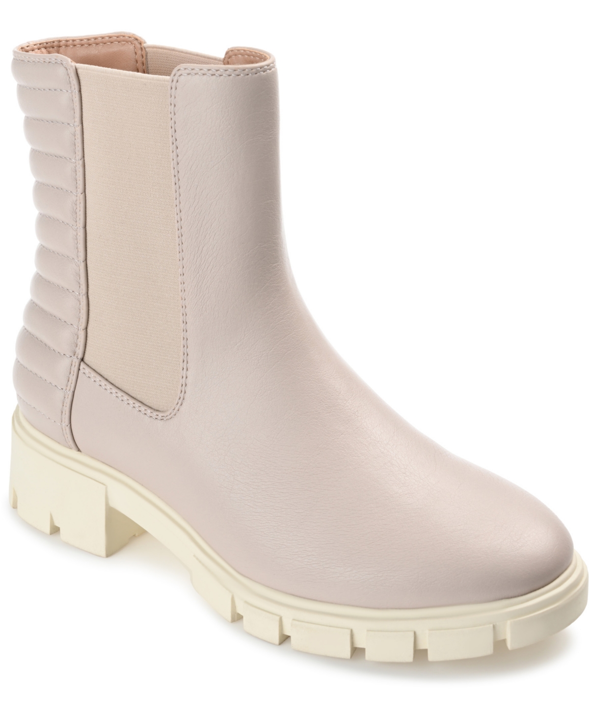 Journee Collection Tru Comfort Tatiana Lug Sole Chelsea Boot In Stone