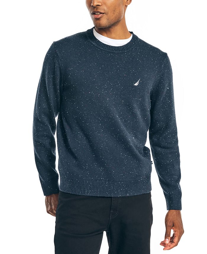 Nautica Men's Sustainably Crafted Donegal Speckle Crewneck Sweater
