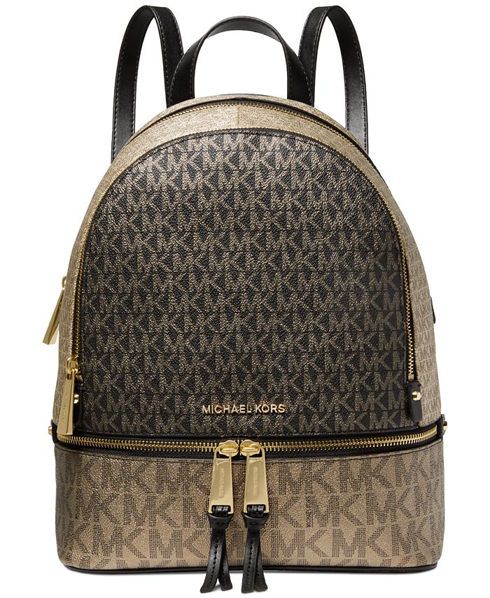 Michael Kors Signature Rhea Zip Medium Backpack & Reviews - Handbags &  Accessories - Macy's