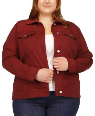 Michael Kors Plus Size Colored Denim Jacket - Macy's