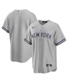 New York Yankees Stitches Button-Down Raglan Replica Jersey - Navy