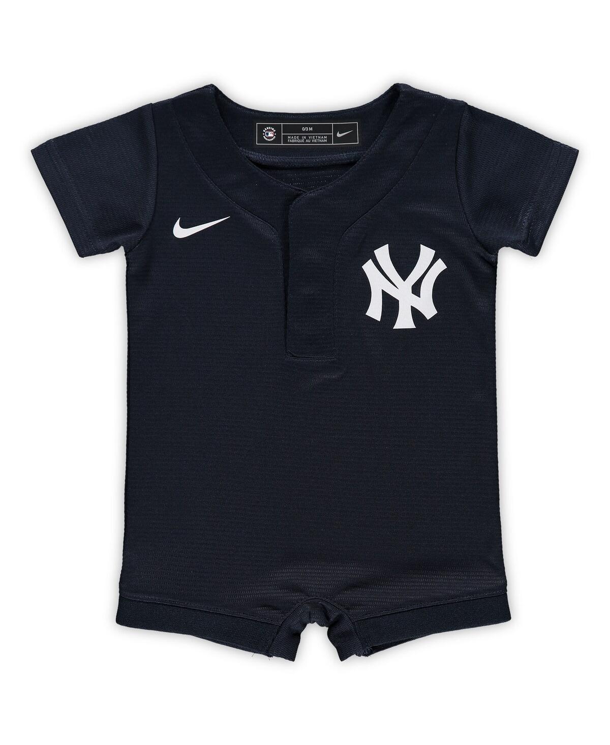 Shop Nike Newborn And Infant Boys And Girls  Navy New York Yankees Official Jersey Romper