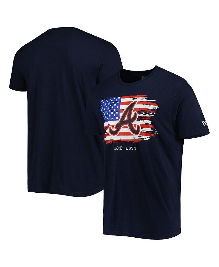 Men's Atlanta Braves New Era Navy 4th of July Jersey T-Shirt