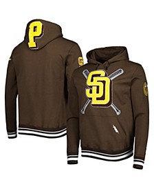 Men's Brown San Diego Padres Mash Up Logo Pullover Hoodie