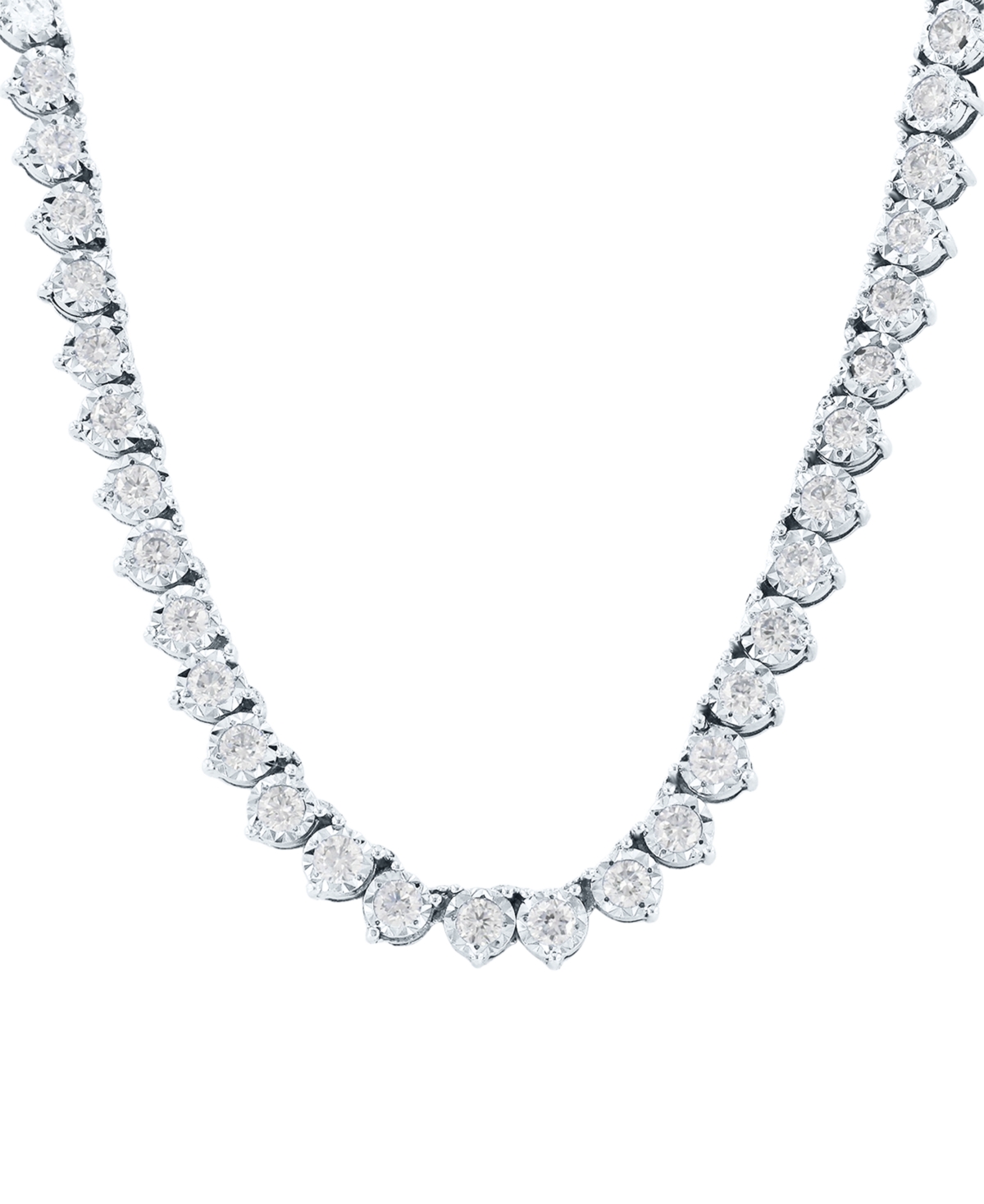 Grown With Love Lab Grown Diamond 17" Tennis Necklace (5 Ct. T.w.) In 14k White Gold