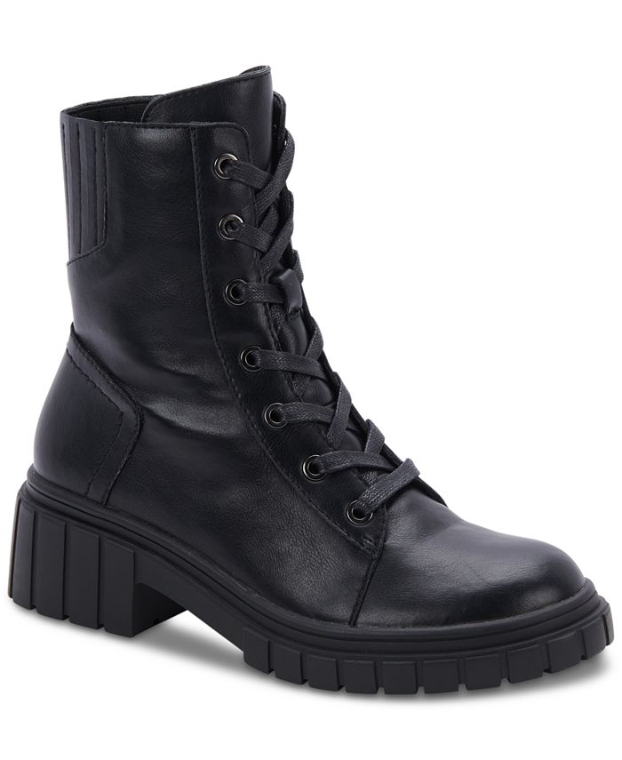 Aqua College Women's Perel Lace-Up Combat Boots, Created for Macy's ...