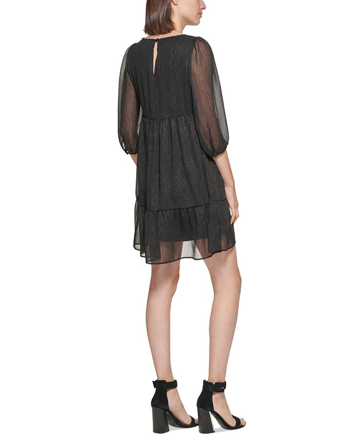 Calvin Klein EmpireWaist Chiffon Shift Dress Macy's