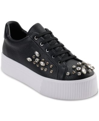 KARL LAGERFELD PARIS - Women's Vina Embellished Lace-Up Low-Top Sneakers