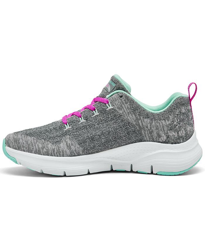 Skechers Women's Arch Fit - Comfy Wave Arch Support Walking Sneakers ...