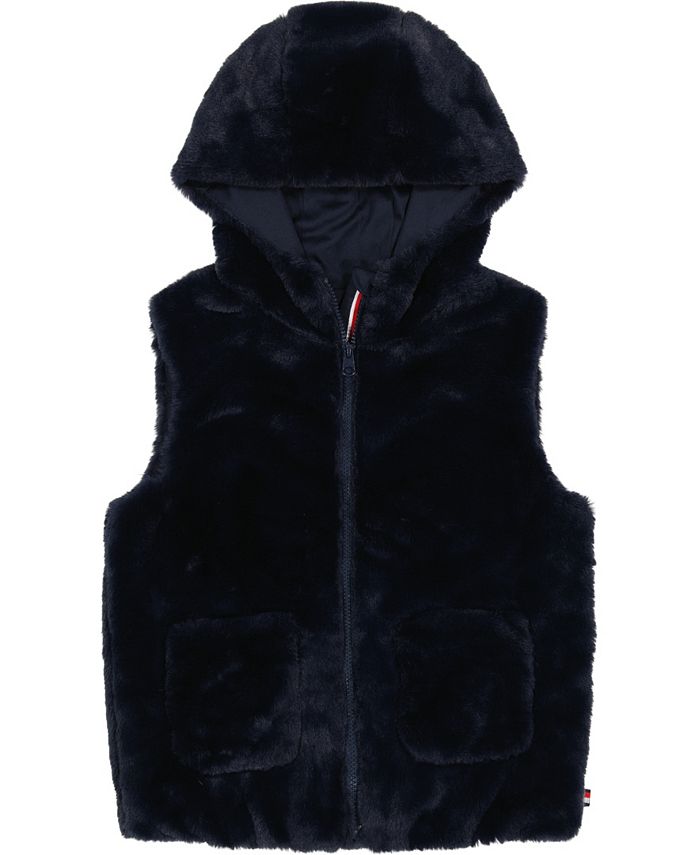 Tommy Hilfiger Little Girls Faux Fur Hooded ZipUp Vest Macy's