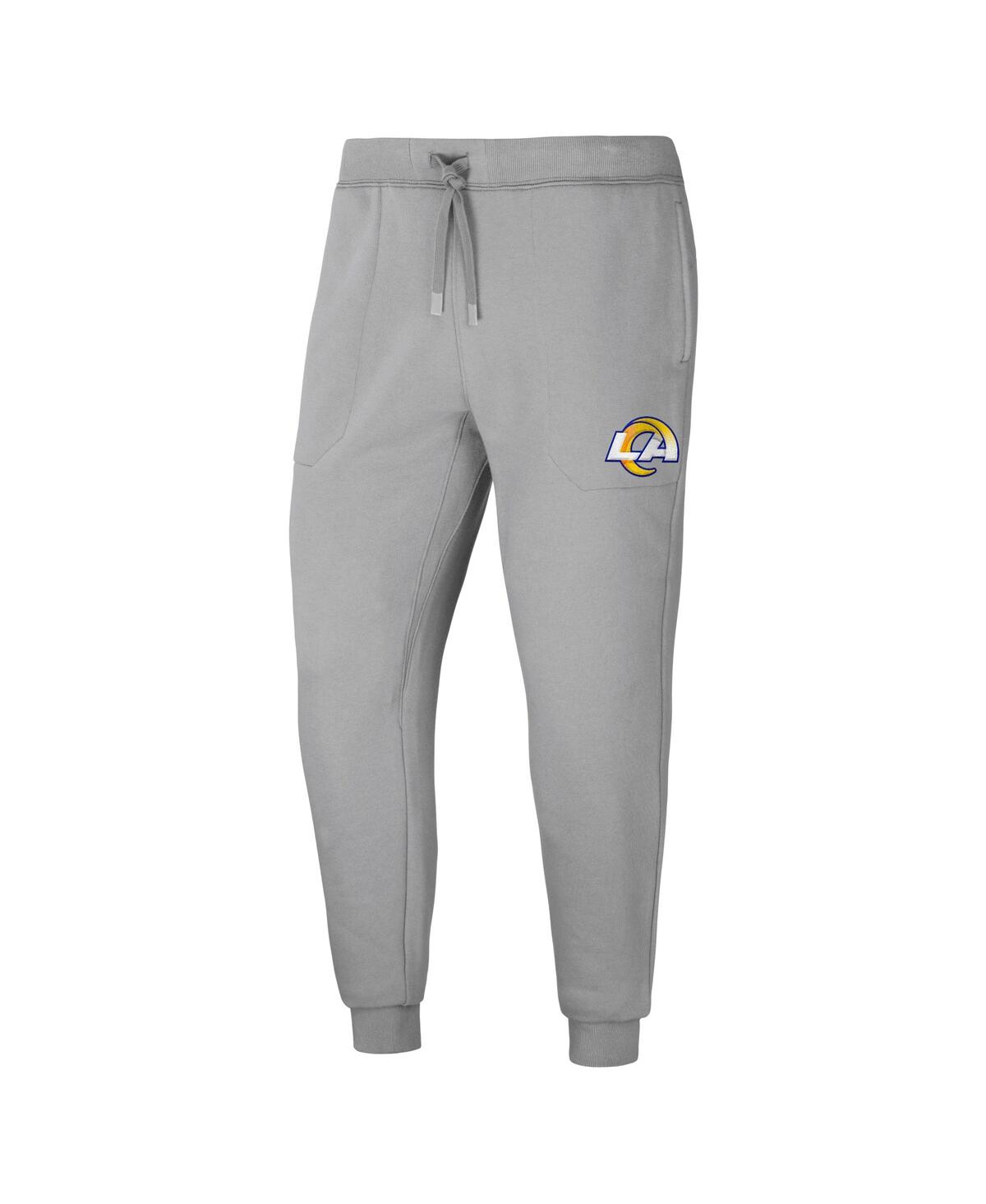 Men's Nfl x Darius Rucker Collection by Fanatics Gray Los Angeles Rams Fleece Jogger Pants