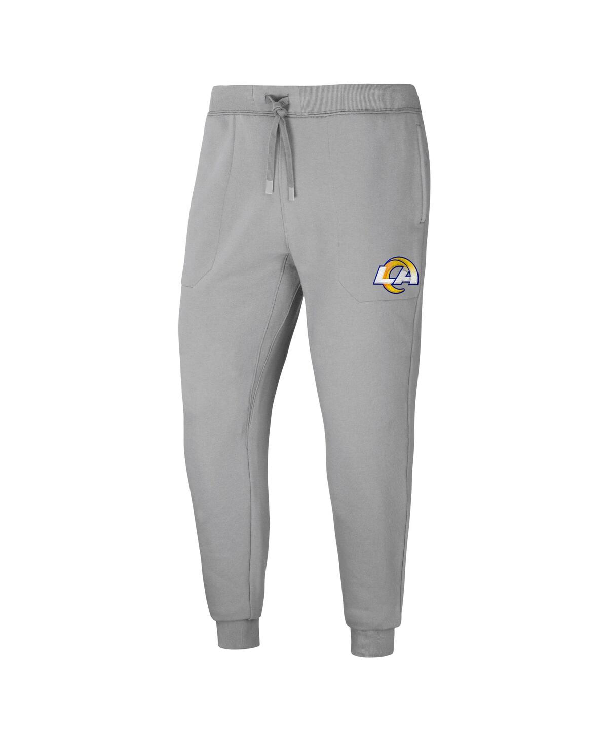 Shop Fanatics Men's Nfl X Darius Rucker Collection By  Gray Los Angeles Rams Fleece Jogger Pants In White