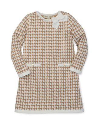 Hope & Henry Girls' Bow Detail Sweater Dress, Toddler - Macy's