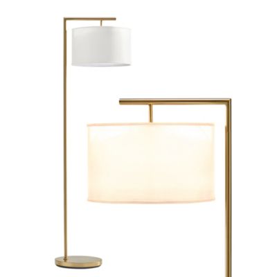 Montage Modern 60" LED Arc Floor Lamp with Fabric Drum Shade