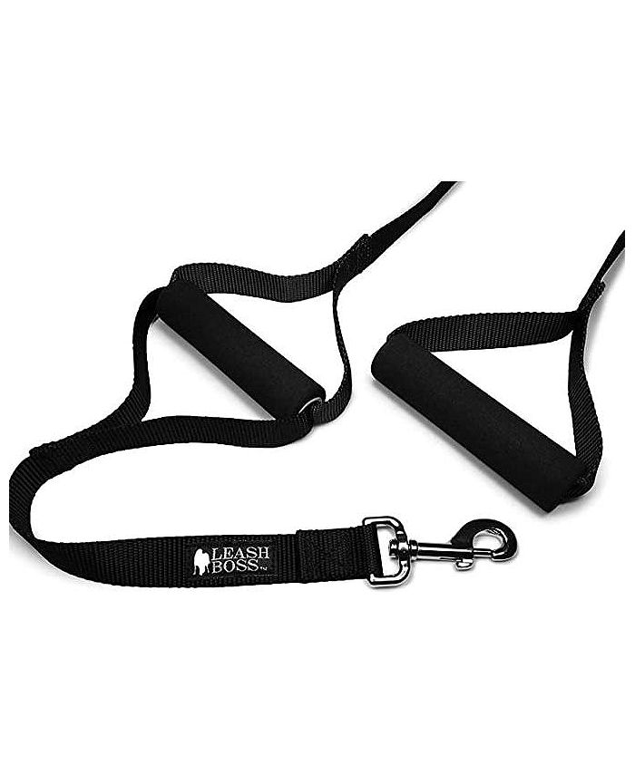Leashboss Double Handle Dog Leash for Big Dogs, No Pull Training Lead