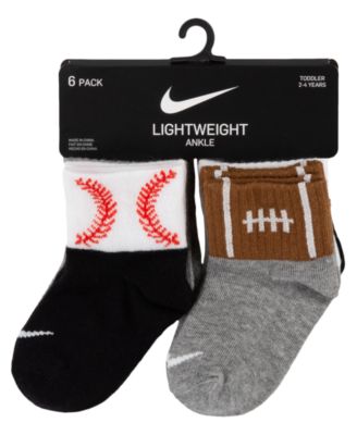 Baby Boys Swoosh Sport Balls Socks, Pack of 6
