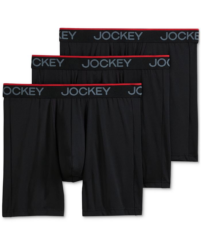 Jockey Men's Chafe Proof Pouch Microfiber 7 Boxer Brief - 3 Pack - Macy's