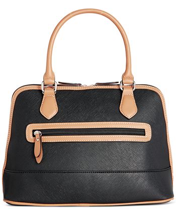 Saffiano outlet dome satchel
