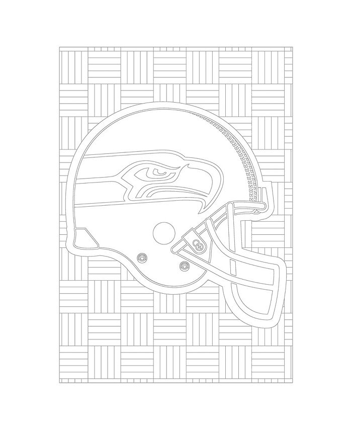 In the Sports Zone NFL Adult Coloring Book, Seattle Seahawks Macy's