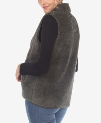 Women's Zip Up Sherpa Vest