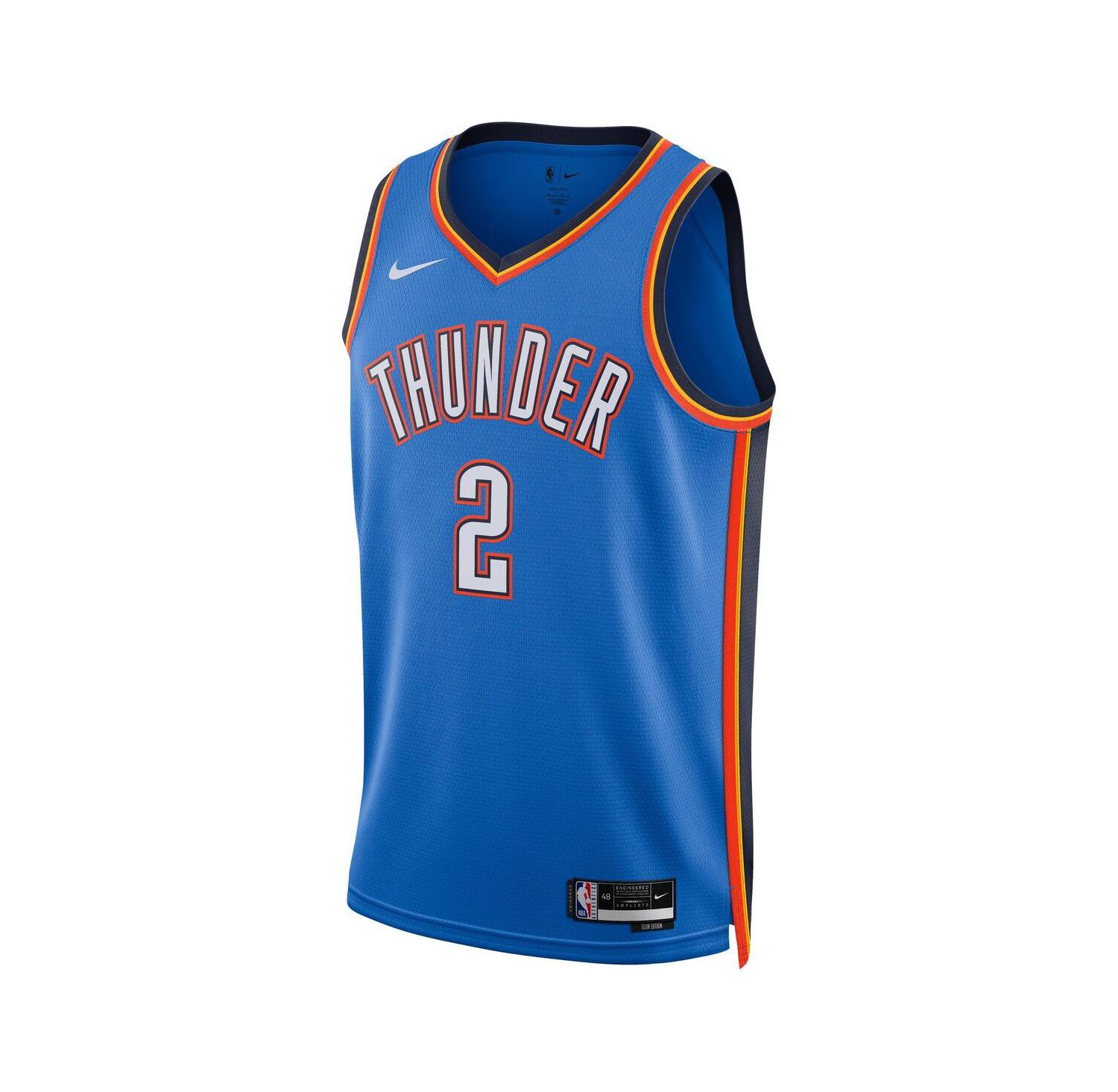 Men's Shai Gilgeous-Alexander Blue Oklahoma City Thunder Swingman Jersey - Icon Edition