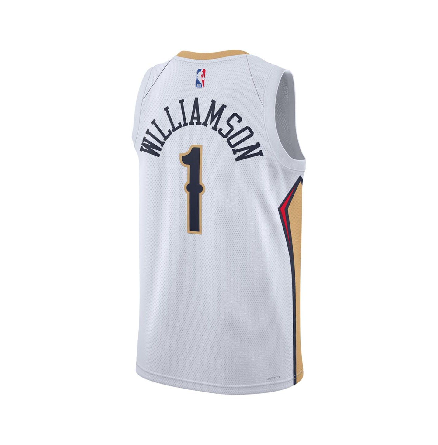 Мужской топ Nike Zion Williamson White New Orleans Pelicans Swingman Jersey - Association Edition — фото 3